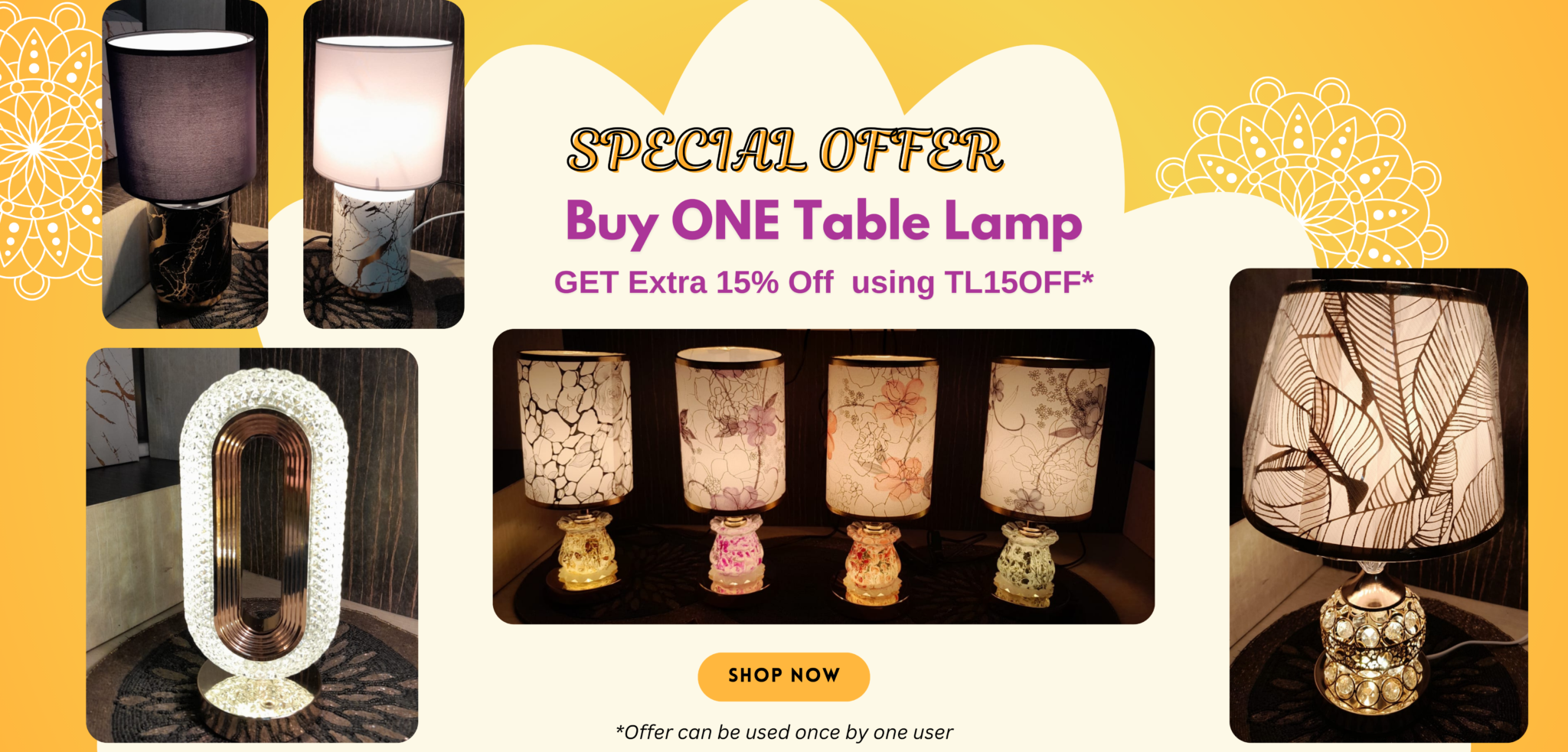 Table Lamp Sale Banner