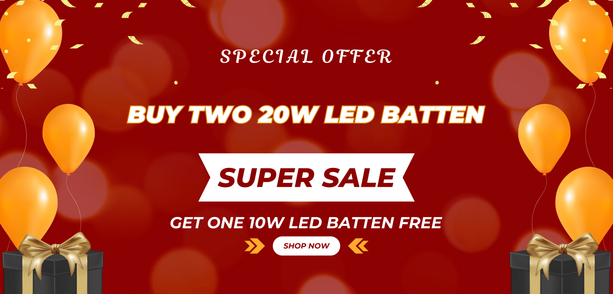 Buy Two 20 Watt Tube, Get 10 Watt Tube Free