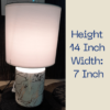 Minimalistic & Chic Ceramic White Table Lamp - Image 3
